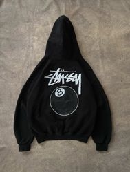Stussy retravaillé style hoodie à capuche 8 ball