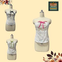 SS25 Upcycled Bowknot Tube Tops