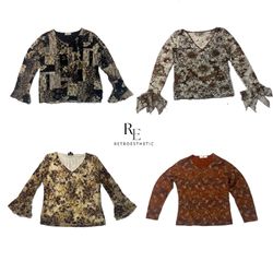 Y2K Earthy Tone Full Sleeve Tops RE-2425