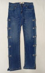 CR860 Upcycled Levi's Deconstructed Eyelet Denim