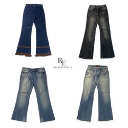 Y2K Era Cyber Girl Denim Jeans RE-2431