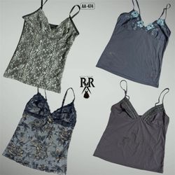 Y2K Soft Gothic Girl Era Cami Tops (AA-474)