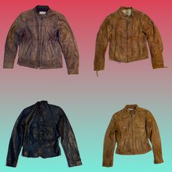 Y2K 90’s vibe leather jacket (TS-1587)