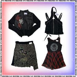 Alt Baddie Wardrobe tops dresses skirt (SS-1642)