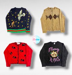 Collection de pulls en tricot vintage (R)