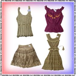 Boho Peasantcore Tops dress skirt (1645)