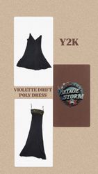 Y2k Violette Drift Poly Dress