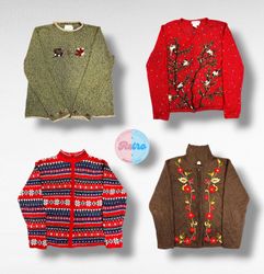 Cardigans vintage à thème Y2K (r)