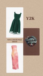 Y2k Nova Crush Poly Dress