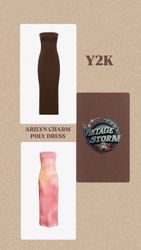 Y2k Arilyn Charm Poly Dress