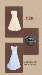 Y2k Magnoline Poly Dress
