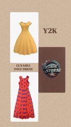 Y2k Luxaria Poly Dress