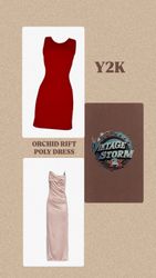 Y2k Orchid Rift Poly Dress