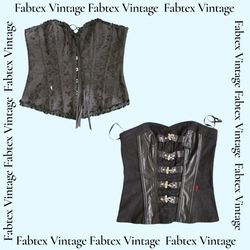 (FV-550) Y2K Black Aesthetic Corsets