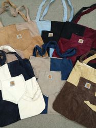 HD1169 Upcycled Carhartt Tote Bags