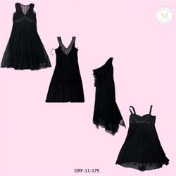 Essential Black Polyester Dress – Timeless Silhoue..