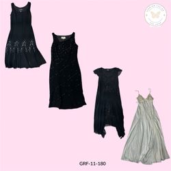 Black Poly Dress – Elegant & Comfortable Fit (GRF-..