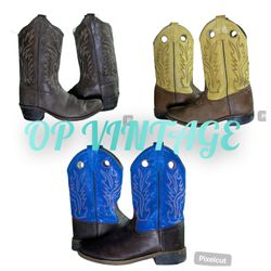 Op vintage 0090 Branded kids Cowboy Boots