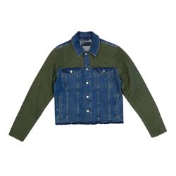 Upcycled Denim Jacket With Quilt