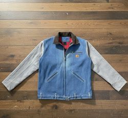 Upcycled Carhartt Jacket With Canvas
