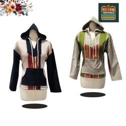 SS25 Upcycled Curtain Tapestry & Corduroy Hoodie