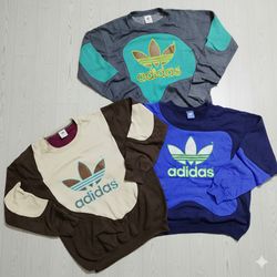 Adidas rework style multicolor sweatshirt