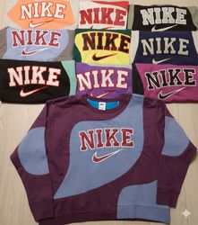 Nike rework style multicolor sweatshirt