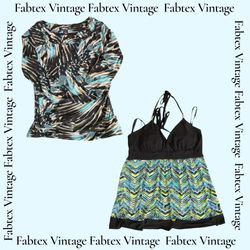 (FV-548) Hauts imprimés floraux Y2K