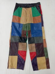 CR892 Upcycled Patchwork-Lederhosen