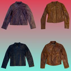 Y2K 90’s vibe leather jacket (TS-1598)