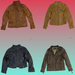 Y2K leather jacket (TS-1603)