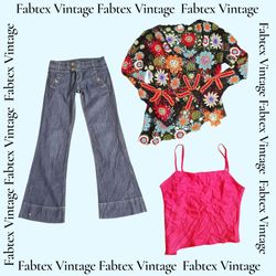 (FV-566) Y2K Mix Bundle - Top de ganchillo - Cami ..