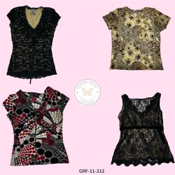 Blouse à manches courtes minimaliste (GRF-11-212)