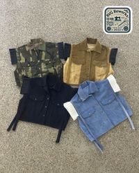 Upcycled Kaftan Crop Top