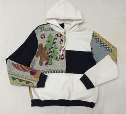 CR895 Upcycled Tapestry Patch Hoodies
