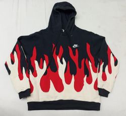 CR903 🔥 Sweat à capuche panneau de flamme recyclé