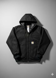 Vestes à capuche noires style rework Carhartt