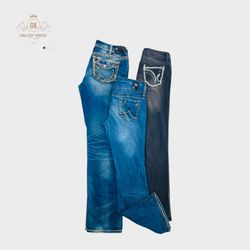 Embellished And Embroidery Flare Jeans