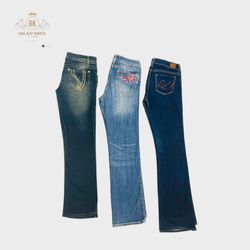 Embellished And Embroidery Flare Jeans