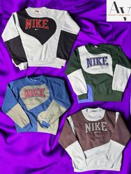 Sweatshirts en patchwork de style retravaillé Nike