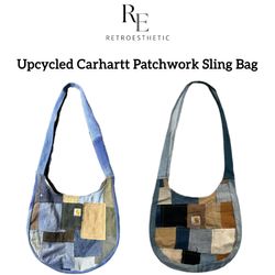 Sac bandoulière patchwork Carhartt upcyclé (REPR)