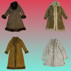 Y2K Long Afghan coat (TS-1612)