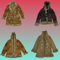 Y2K Unique Afghan coat (TS-1620)