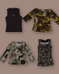 Le Graphic Brown x Y2k Tops TT-075