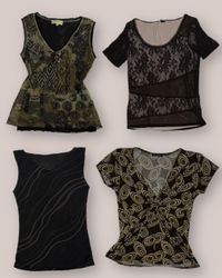 L'ère brune victorienne Y2k tops TT-076