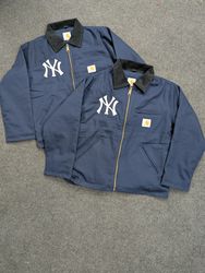 Carhartt Dark Blue Detroit NY Embroidered Rework S..