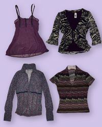 Purple is new Black y2k Tops TT-078