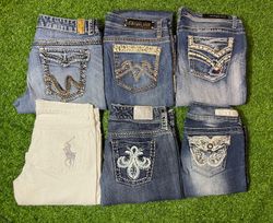 Y2k Embroidered Flared Jeans