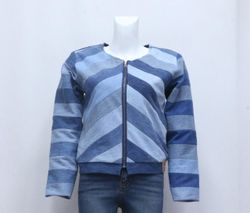 Veste en denim upcyclée CR935