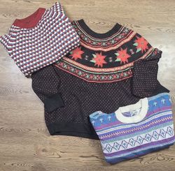 Unique print sweaters